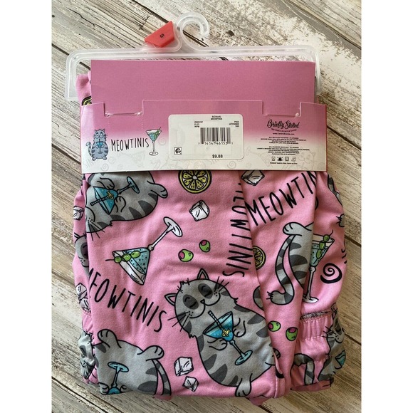 Meowtinis Ladies Sleep Jogger Pant Cat SZ S / 4-6 - Picture 5 of 9